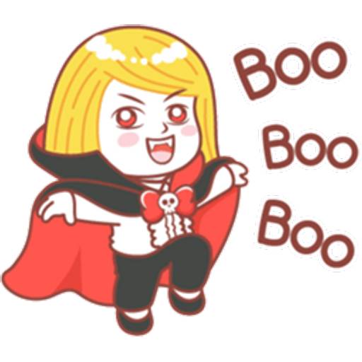 Набор стикеров BROWN HalloweenP.2 для WhatsApp 11