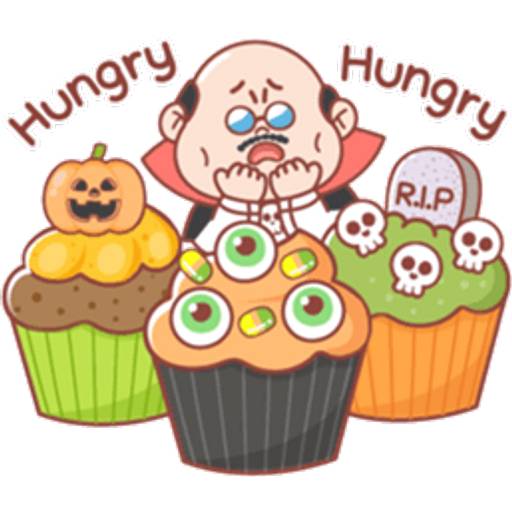 Набор стикеров BROWN HalloweenP.2 для WhatsApp 2