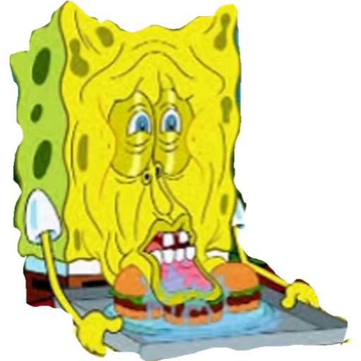 Набор стикеров Crazyspongebobstickers для WhatsApp 1