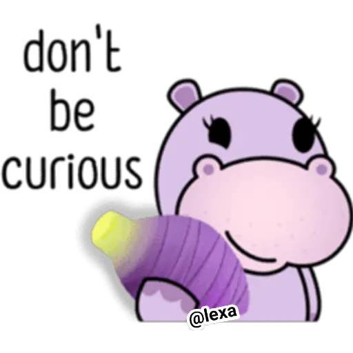 Набор стикеров 🦛 Cute hippo 🦛 для WhatsApp 12