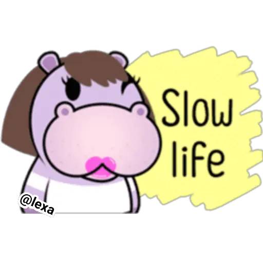 Набор стикеров 🦛 Cute hippo 🦛 для WhatsApp 13