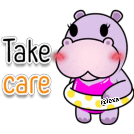Набор стикеров 🦛 Cute hippo 🦛 для WhatsApp 15