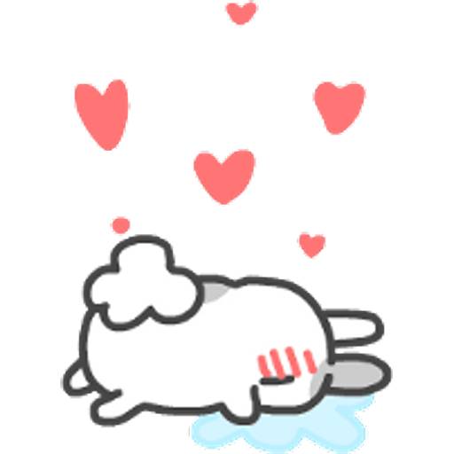 Набор стикеров 貓貓蟲咖波-奇怪表情篇 для WhatsApp 10