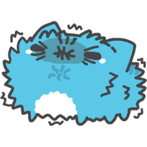 Набор стикеров 貓貓蟲咖波-奇怪表情篇 для WhatsApp 11