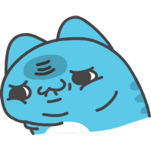 Набор стикеров 貓貓蟲咖波-奇怪表情篇 для WhatsApp 18