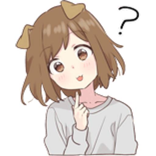 Набор стикеров dog girl 2 для WhatsApp 7