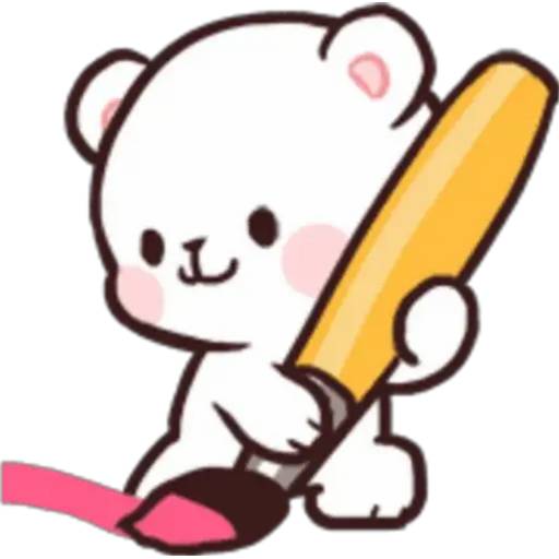 Набор стикеров 🍭Emote Milk and Mocha byYessy для WhatsApp 1