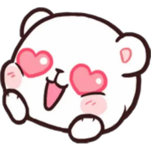 Набор стикеров 🍭Emote Milk and Mocha byYessy для WhatsApp 16