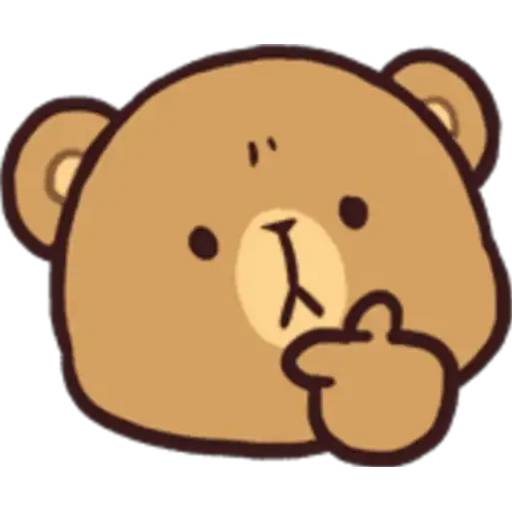 Набор стикеров 🍭Emote Milk and Mocha byYessy для WhatsApp 24