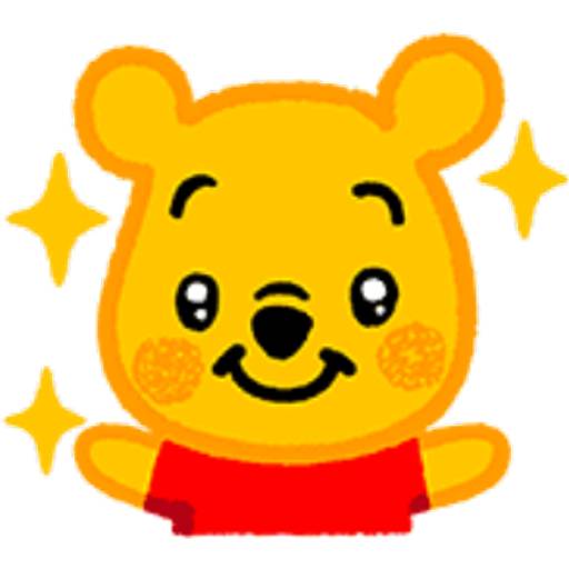 Набор стикеров 🍯Emoticones Whinnie Pooh🍯 для WhatsApp 10