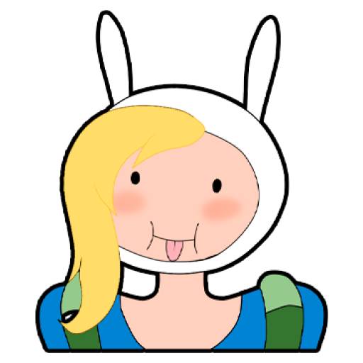 Набор стикеров Fionna The Human (Adventure Time) для WhatsApp 24
