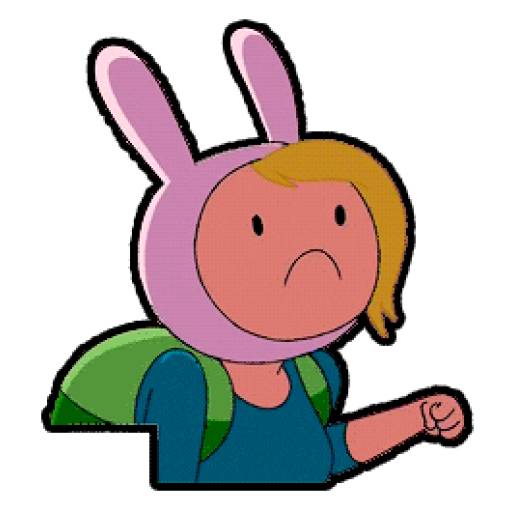 Набор стикеров Fionna The Human (Adventure Time) для WhatsApp 5
