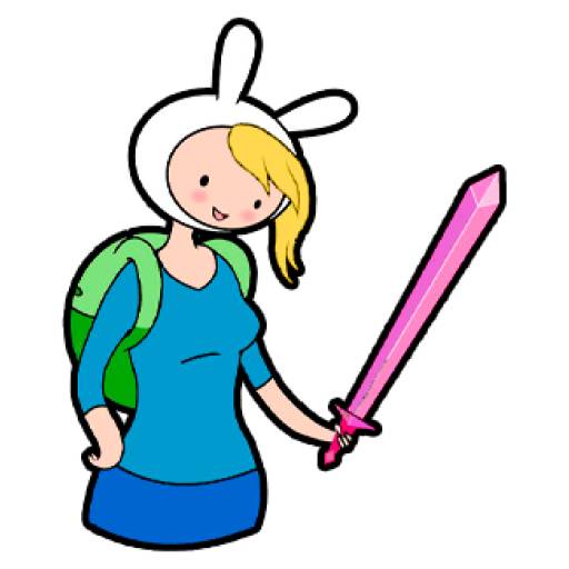 Набор стикеров Fionna The Human (Adventure Time) для WhatsApp 6