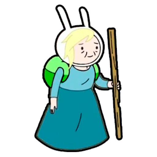 Набор стикеров Fionna The Human (Adventure Time) для WhatsApp 7