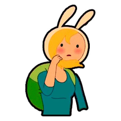 Набор стикеров Fionna The Human (Adventure Time) для WhatsApp 8