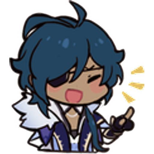 Набор стикеров Genshin1 для WhatsApp 3