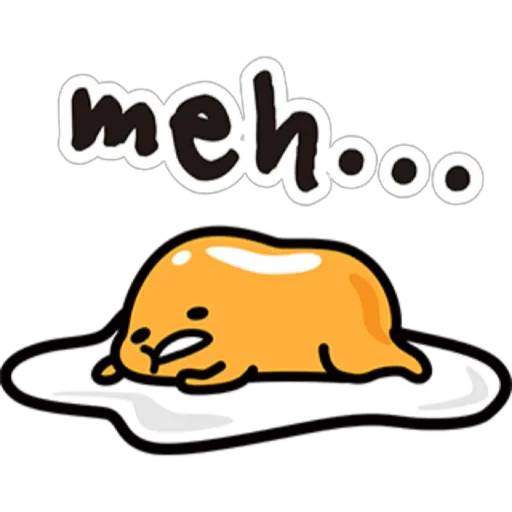 Набор стикеров Gudetama (English 1) для WhatsApp 1