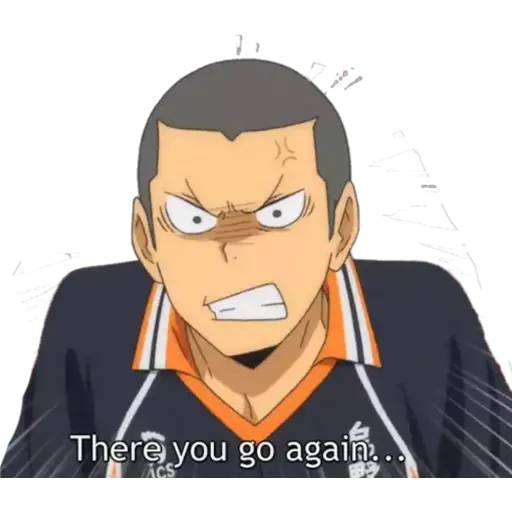 Набор стикеров Haikyuu для WhatsApp 17