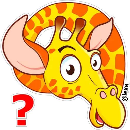 Набор стикеров 🌈 Jirafa Emocionada 🦒 для WhatsApp 1