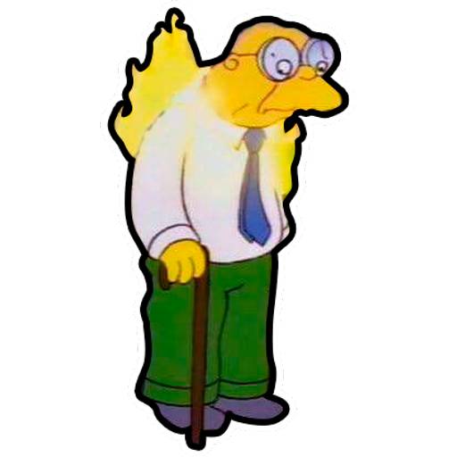 Набор стикеров Juan Topo Hans Moleman для WhatsApp 1