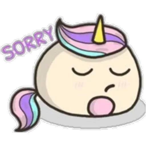 Набор стикеров kawaII🦄💜 для WhatsApp 28