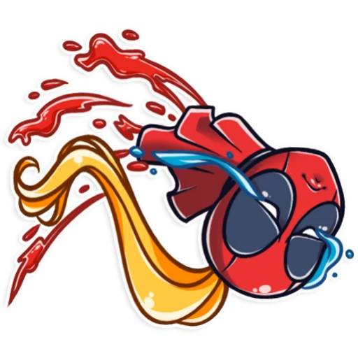 Набор стикеров LadyDeadpool для WhatsApp 21