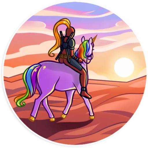 Набор стикеров LadyDeadpool для WhatsApp 29