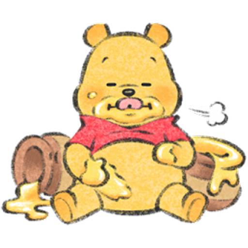 Набор стикеров Lommy維尼P.1 для WhatsApp 10