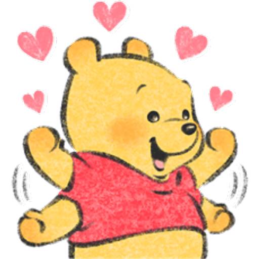 Набор стикеров Lommy維尼P.1 для WhatsApp 18