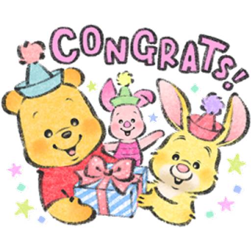 Набор стикеров Lommy維尼P.1 для WhatsApp 2