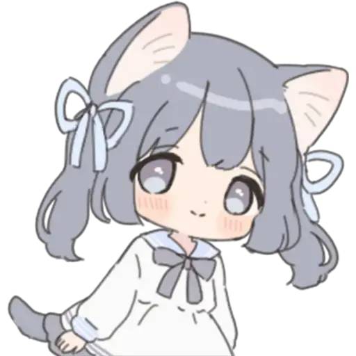 Набор стикеров Luna Is a Kitten для WhatsApp 1