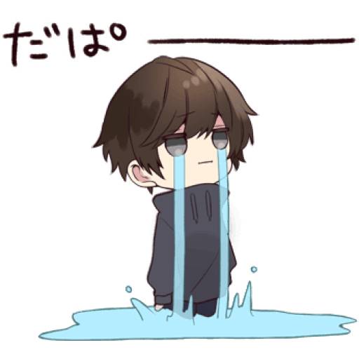 Набор стикеров Menhera-kun для WhatsApp 1