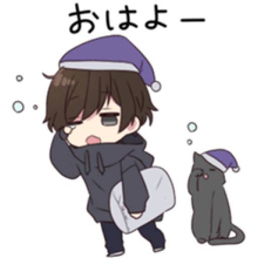 Набор стикеров Menhera-kun для WhatsApp 21