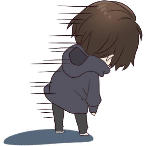 Набор стикеров Menhera-kun для WhatsApp 22