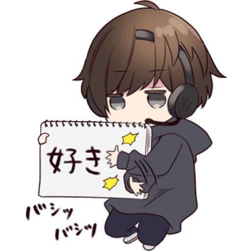 Набор стикеров Menhera-kun для WhatsApp 27