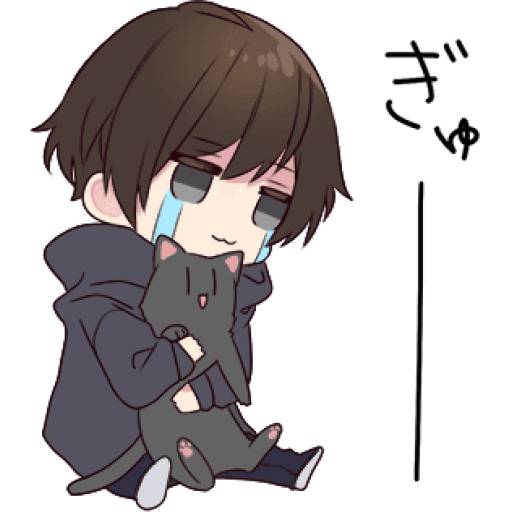 Набор стикеров Menhera-kun для WhatsApp 28