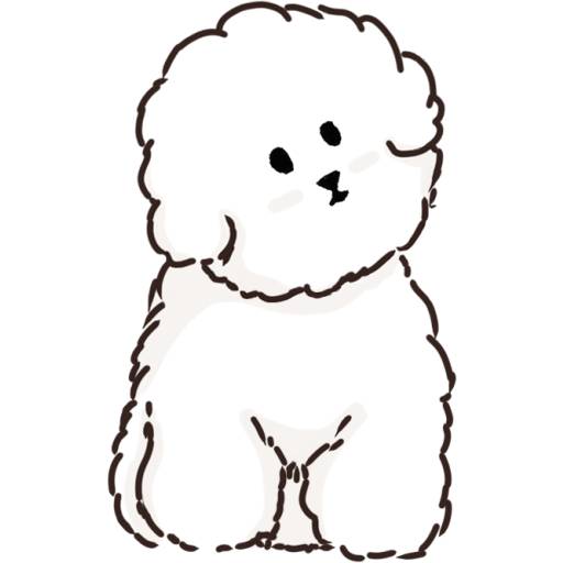 Набор стикеров MIKO THE FLUFFY WHITE DOG для WhatsApp 2