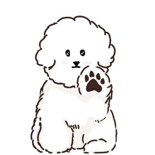 Набор стикеров MIKO THE FLUFFY WHITE DOG для WhatsApp 3