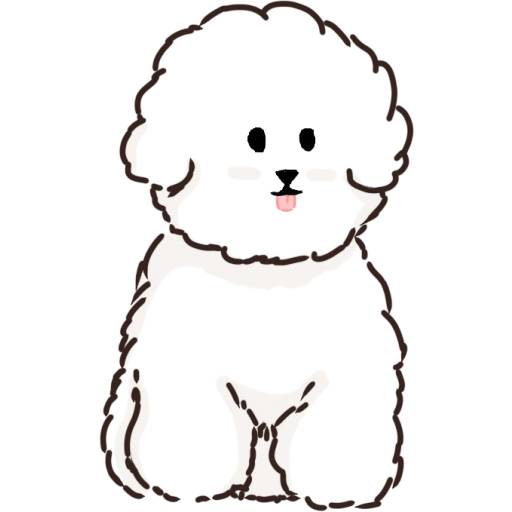 Набор стикеров MIKO THE FLUFFY WHITE DOG для WhatsApp 4