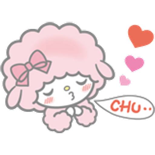 Набор стикеров my sweet piano для WhatsApp 19