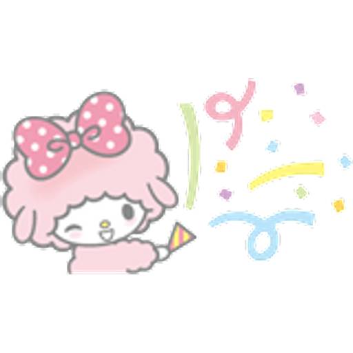 Набор стикеров my sweet piano для WhatsApp 23