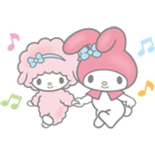 Набор стикеров my sweet piano для WhatsApp 25