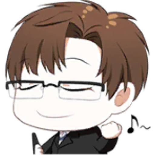 Набор стикеров Mystic Messenger Emoji 3 - Jaehee, Jumin & V для WhatsApp 1