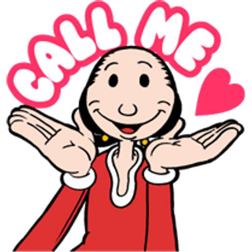 Набор стикеров 大力水手靜態P.12 для WhatsApp 10