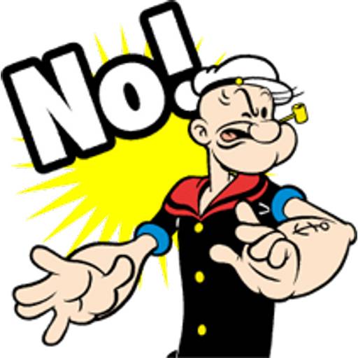 Набор стикеров 大力水手靜態P.12 для WhatsApp 11