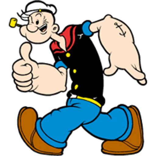 Набор стикеров 大力水手靜態P.12 для WhatsApp 15