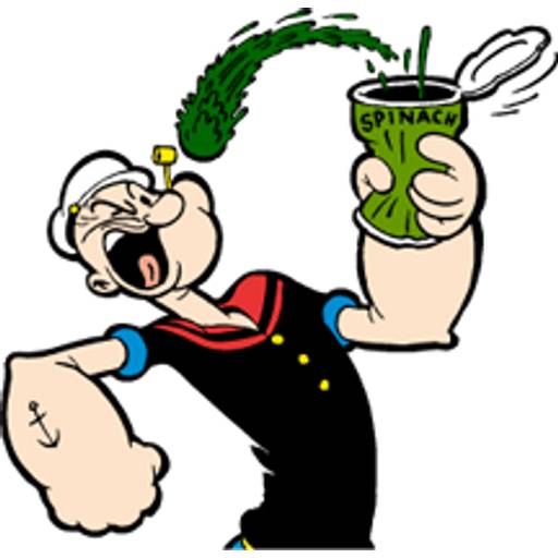 Набор стикеров 大力水手靜態P.12 для WhatsApp 18