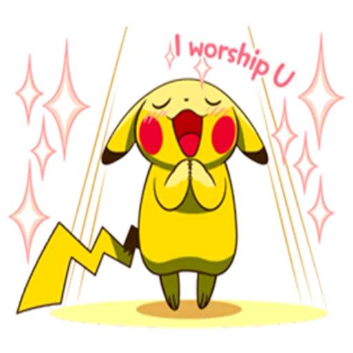 Набор стикеров Pikachu Emotes для WhatsApp 17