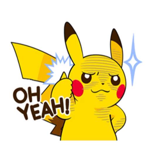 Набор стикеров Pikachu Emotes для WhatsApp 2