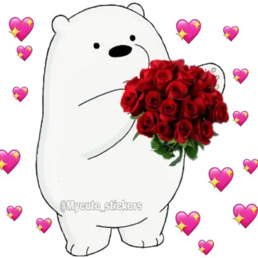 Набор стикеров 🍭Polar entregando cosas🍭 для WhatsApp 10